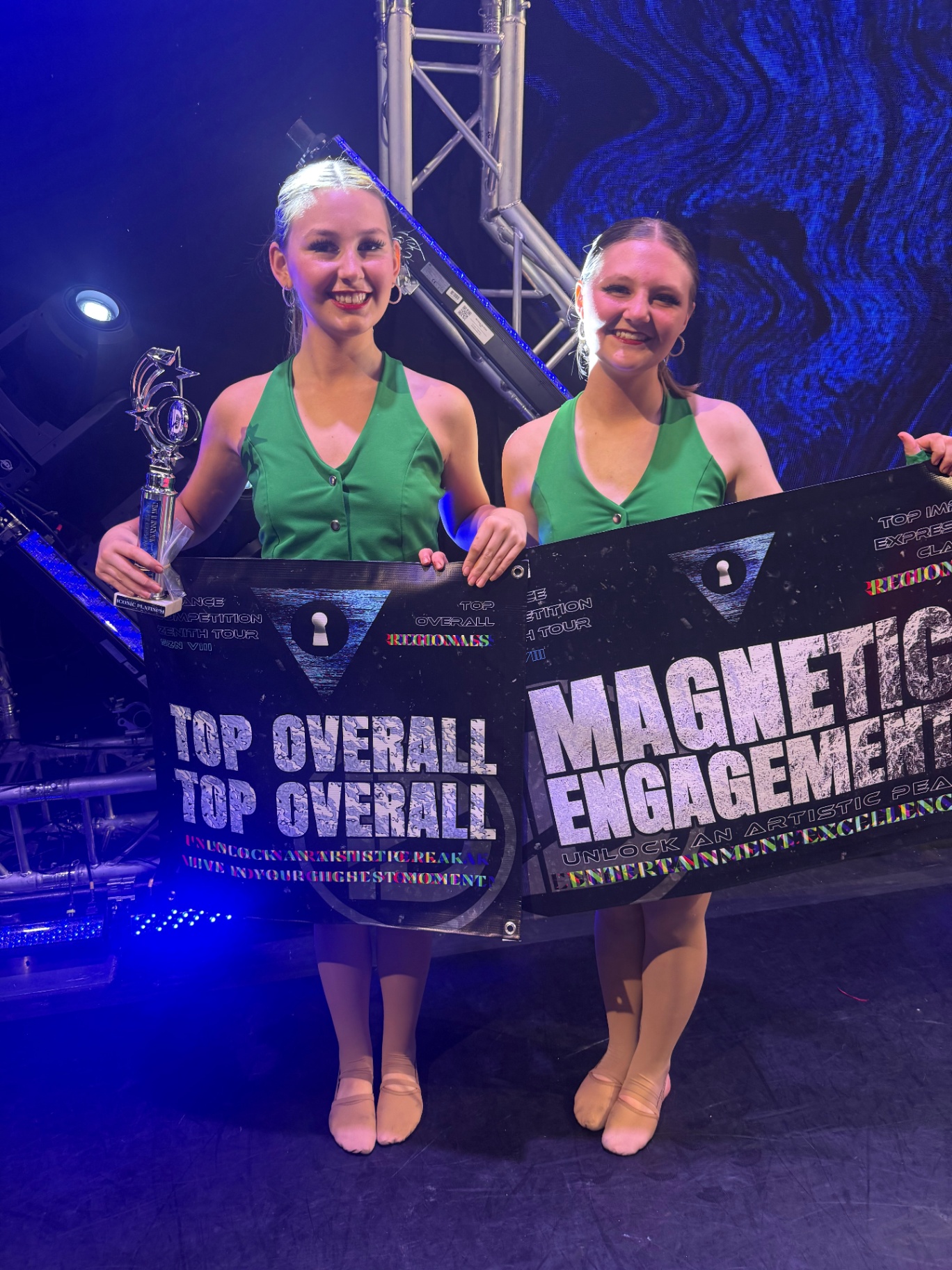 Duo with Top Overall banners
